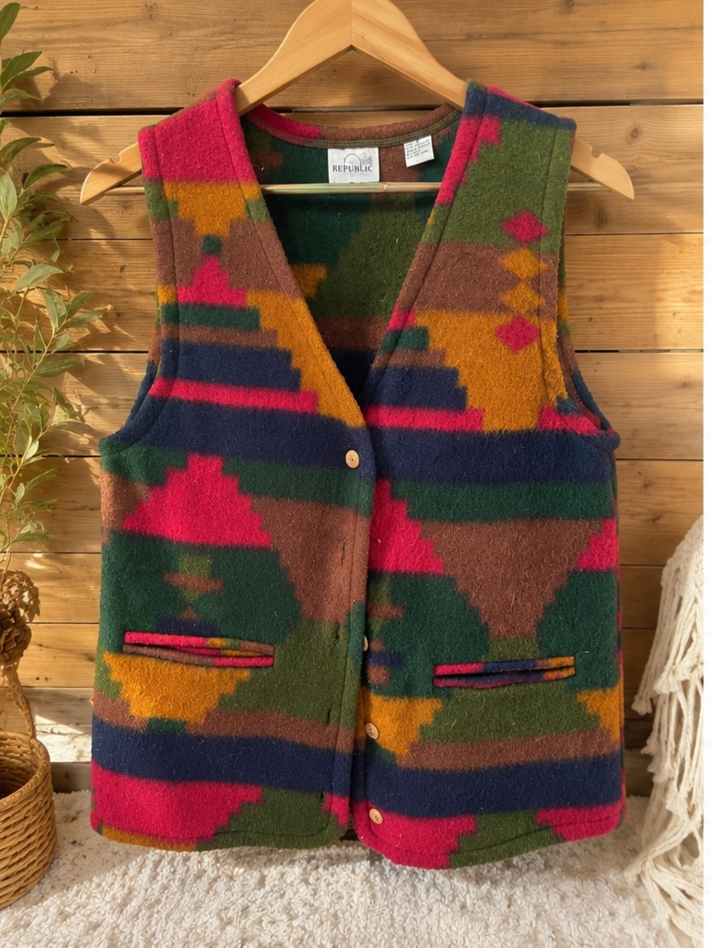 Republic Women’s Multicolor Aztec Blend Vest